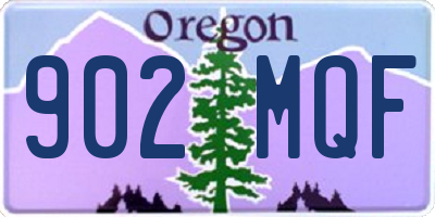 OR license plate 902MQF