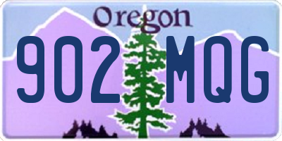 OR license plate 902MQG