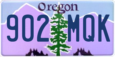 OR license plate 902MQK