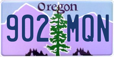 OR license plate 902MQN