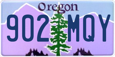 OR license plate 902MQY