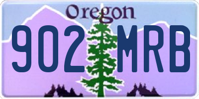 OR license plate 902MRB
