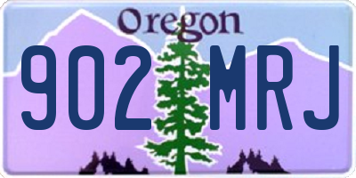 OR license plate 902MRJ