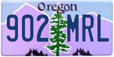 OR license plate 902MRL