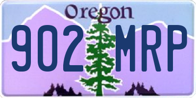 OR license plate 902MRP