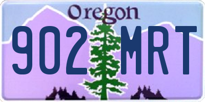 OR license plate 902MRT