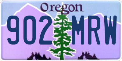 OR license plate 902MRW