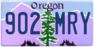 OR license plate 902MRY