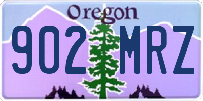 OR license plate 902MRZ