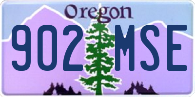 OR license plate 902MSE