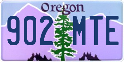 OR license plate 902MTE