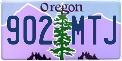 OR license plate 902MTJ