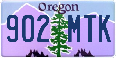OR license plate 902MTK
