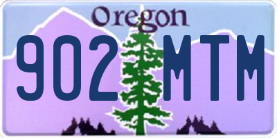 OR license plate 902MTM
