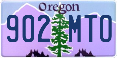 OR license plate 902MTO