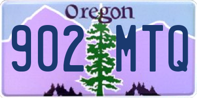 OR license plate 902MTQ
