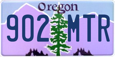 OR license plate 902MTR