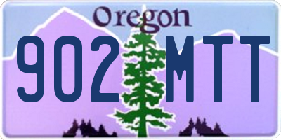 OR license plate 902MTT
