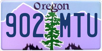 OR license plate 902MTU