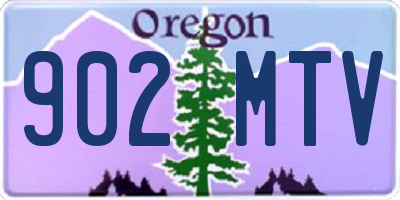 OR license plate 902MTV