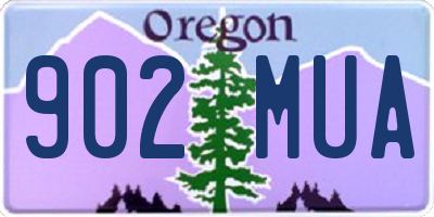 OR license plate 902MUA