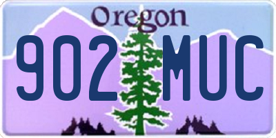 OR license plate 902MUC