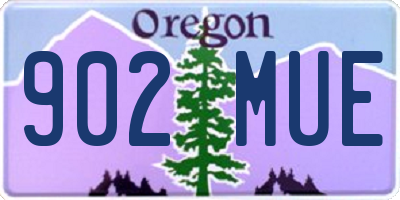OR license plate 902MUE