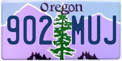 OR license plate 902MUJ