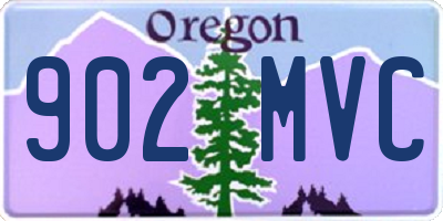 OR license plate 902MVC