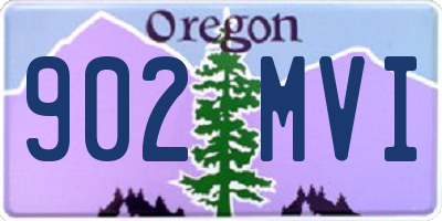 OR license plate 902MVI