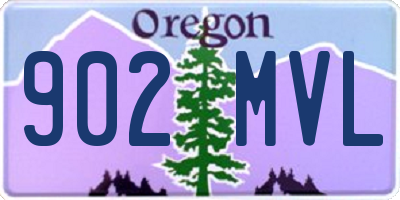 OR license plate 902MVL