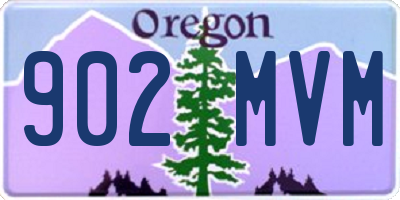 OR license plate 902MVM