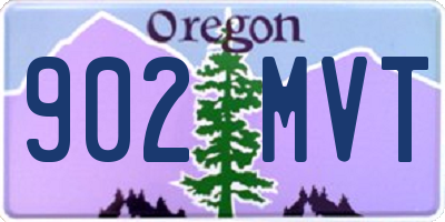 OR license plate 902MVT