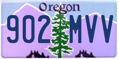 OR license plate 902MVV