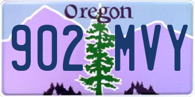 OR license plate 902MVY
