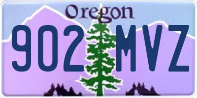 OR license plate 902MVZ