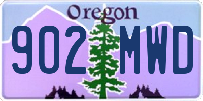 OR license plate 902MWD