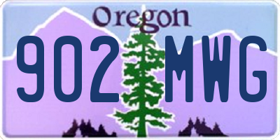 OR license plate 902MWG