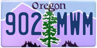 OR license plate 902MWM