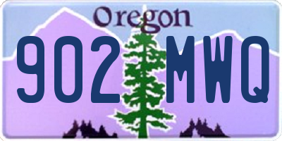 OR license plate 902MWQ
