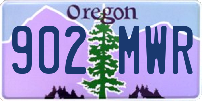 OR license plate 902MWR