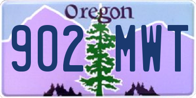 OR license plate 902MWT