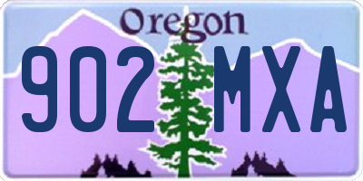 OR license plate 902MXA
