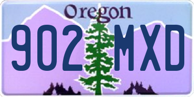 OR license plate 902MXD