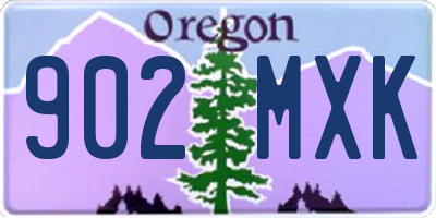 OR license plate 902MXK