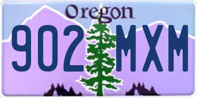 OR license plate 902MXM