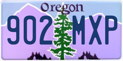 OR license plate 902MXP