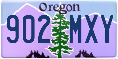 OR license plate 902MXY