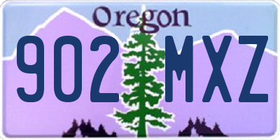 OR license plate 902MXZ