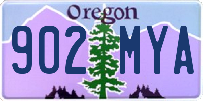 OR license plate 902MYA